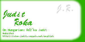 judit roka business card